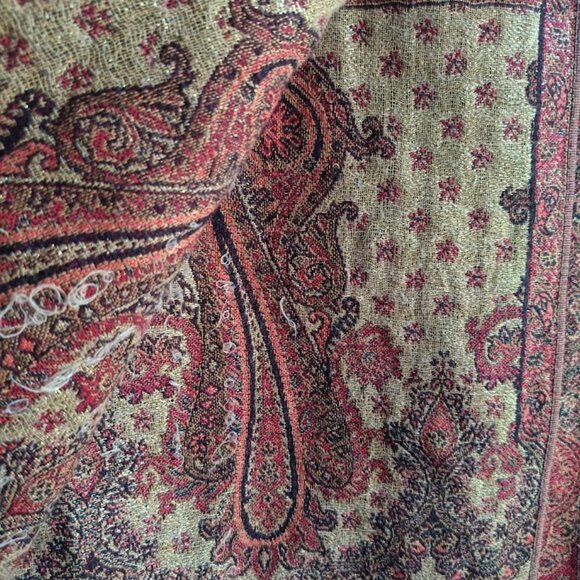 ❄️Pashmina Scarf Shawl Wrap Blanket Reversible Comfortable With Fringe - Picture 5 of 10